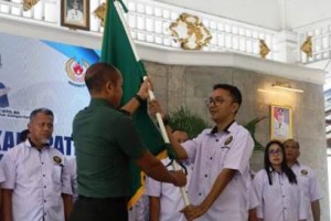 Prosesi pelantikan pengurus PELTI Kuningan.